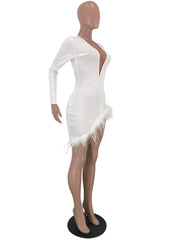 Load image into Gallery viewer, Elegant Deep V-Neck Dress
