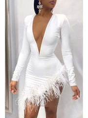 Load image into Gallery viewer, Elegant Deep V-Neck Dress
