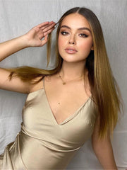 Load image into Gallery viewer, Side Split Satin Dress
