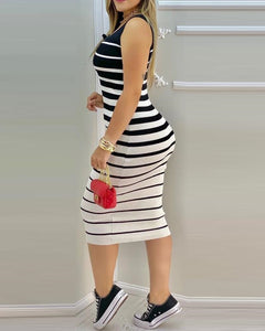 Striped Slim Dress
