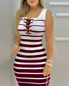 Striped Slim Dress
