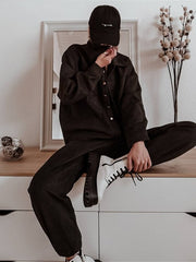 Load image into Gallery viewer, Long Sleeve Velvet Shirt &amp; Pants
