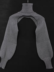 Load image into Gallery viewer, Turtleneck Long Sleeve Crop Top
