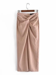 Load image into Gallery viewer, Ruched Knot Skirt
