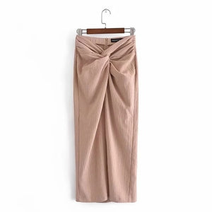 Ruched Knot Skirt