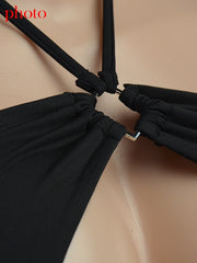 Load image into Gallery viewer, Halter Crop Top and Mini Skirts
