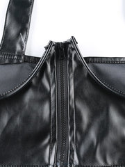 Load image into Gallery viewer, Faux Leather Underbust Corsett
