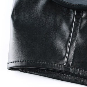 Faux Leather Underbust Corsett