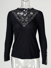 Load image into Gallery viewer, Sheer Butterfly Patchwork Blouse
