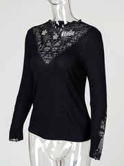 Load image into Gallery viewer, Sheer Butterfly Patchwork Blouse
