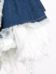 Load image into Gallery viewer, Patchwork Denim Top
