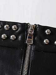 Load image into Gallery viewer, Faux Studded Skirt
