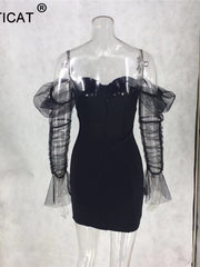 Load image into Gallery viewer, Sheer Sleeve Dress
