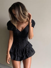 Load image into Gallery viewer, V-Neck Ruffles Dress
