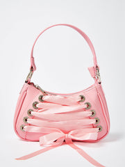 Load image into Gallery viewer, Crisscross Ribbon  Hand Bag
