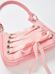 Load image into Gallery viewer, Crisscross Ribbon  Hand Bag
