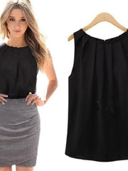 Load image into Gallery viewer, Sleeveless Chiffon Blouse
