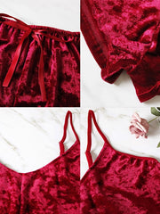 Load image into Gallery viewer, Velvet Top &amp; Shorts
