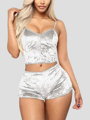 Load image into Gallery viewer, Velvet Top &amp; Shorts
