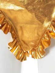 Load image into Gallery viewer, Ruffled Metallic Colored Short
