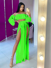 Load image into Gallery viewer, Sheer Top &amp; Skirt
