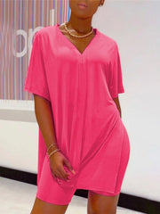 Load image into Gallery viewer, V-Neck T-Shirt &amp; Shorts
