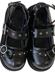 Load image into Gallery viewer, Buckle Chunky Heel Shoes
