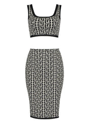 Load image into Gallery viewer, Crop Top &amp; Skirt Set
