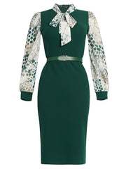 Load image into Gallery viewer, Long Sleeve Chiffon Dress
