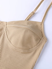 Load image into Gallery viewer, Ribbed Knitted Crop Top And Shorts
