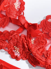 Load image into Gallery viewer, Floral Lace Lingerie Set
