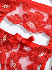 Load image into Gallery viewer, Floral Lace Lingerie Set
