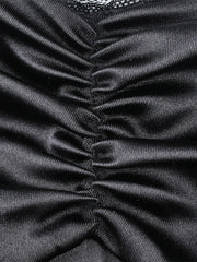 Load image into Gallery viewer, Ruched Bust Satin Dress
