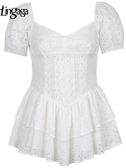 Load image into Gallery viewer, V-Neck Ruffles Dress
