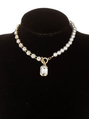 Load image into Gallery viewer, Irregular Pearl Chains Necklace
