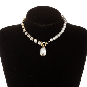 Irregular Pearl Chains Necklace