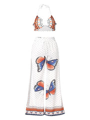 Load image into Gallery viewer, Crop Top &amp; Loose Wide Leg Pants
