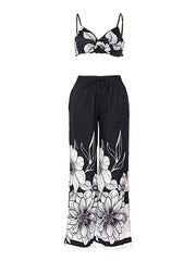 Load image into Gallery viewer, Crop Top &amp; Loose Wide Leg Pants
