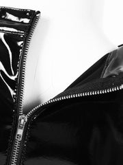 Load image into Gallery viewer, Shiny Faux Leather Top
