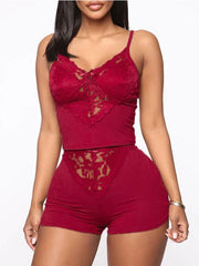 Load image into Gallery viewer, V-Neck Top and Shorts Set
