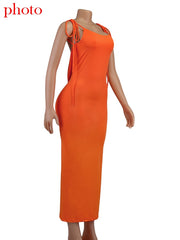 Load image into Gallery viewer, Spaghetti Strap Back Draped Dress
