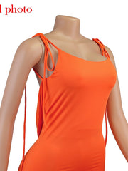 Load image into Gallery viewer, Spaghetti Strap Back Draped Dress
