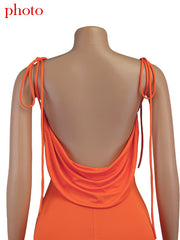 Load image into Gallery viewer, Spaghetti Strap Back Draped Dress
