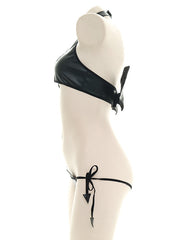 Load image into Gallery viewer, Faux Leather Devil Bikini
