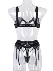 Load image into Gallery viewer, Three-Piece Lingerie Set
