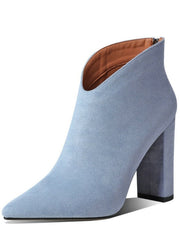 Load image into Gallery viewer, Faux Leather High Heel Ankle Boots
