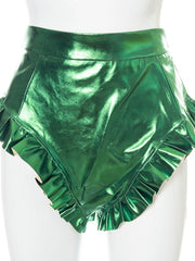 Load image into Gallery viewer, Ruffled Metallic Colored Short
