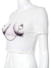 Load image into Gallery viewer, Nipples Chain T-Shirt
