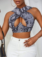 Load image into Gallery viewer, Cross Front Halter Top
