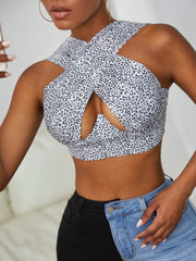Load image into Gallery viewer, Cross Front Halter Top

